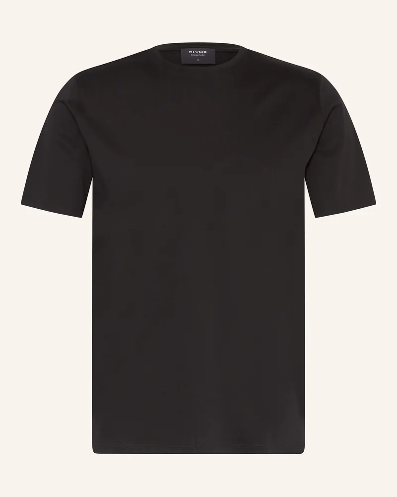 Olymp T-Shirt schwarz Schwarz