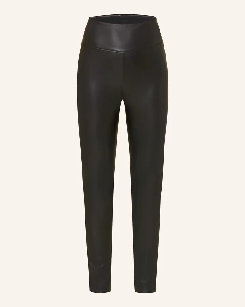 Wolford Leggings Edie In Lederoptik schwarz Schwarz