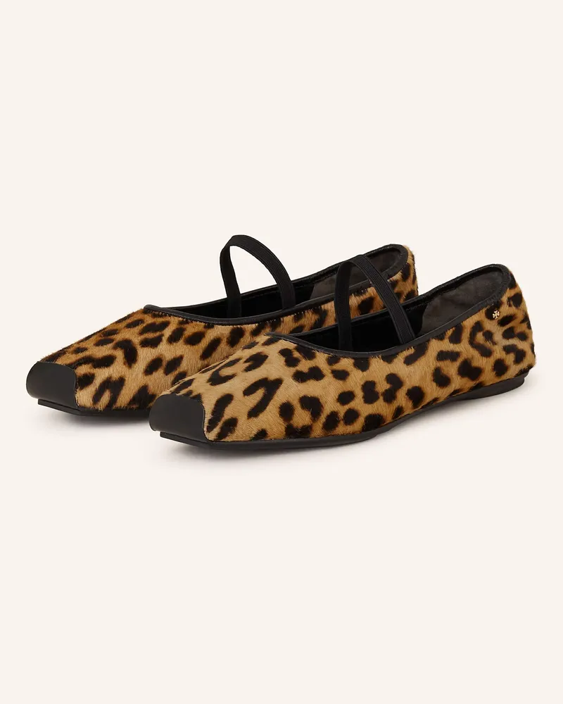 Tory Burch Mary-Jane-Ballerinas RUNWAY Hellbraun