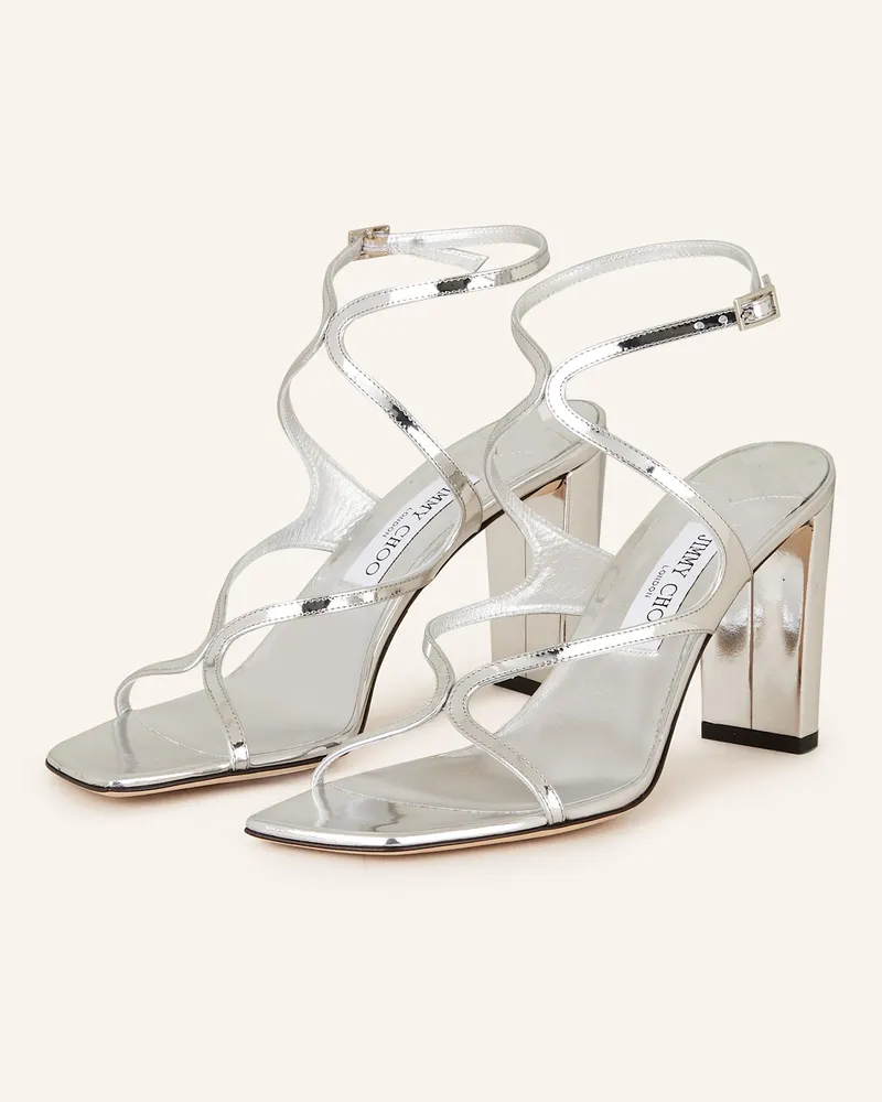 Jimmy Choo Sandaletten AZIE 85 Silber