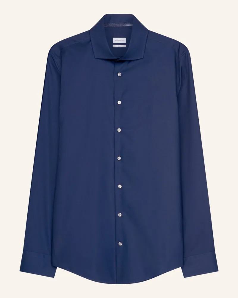 Seidensticker Business Hemd Slim Fit Dunkelblau