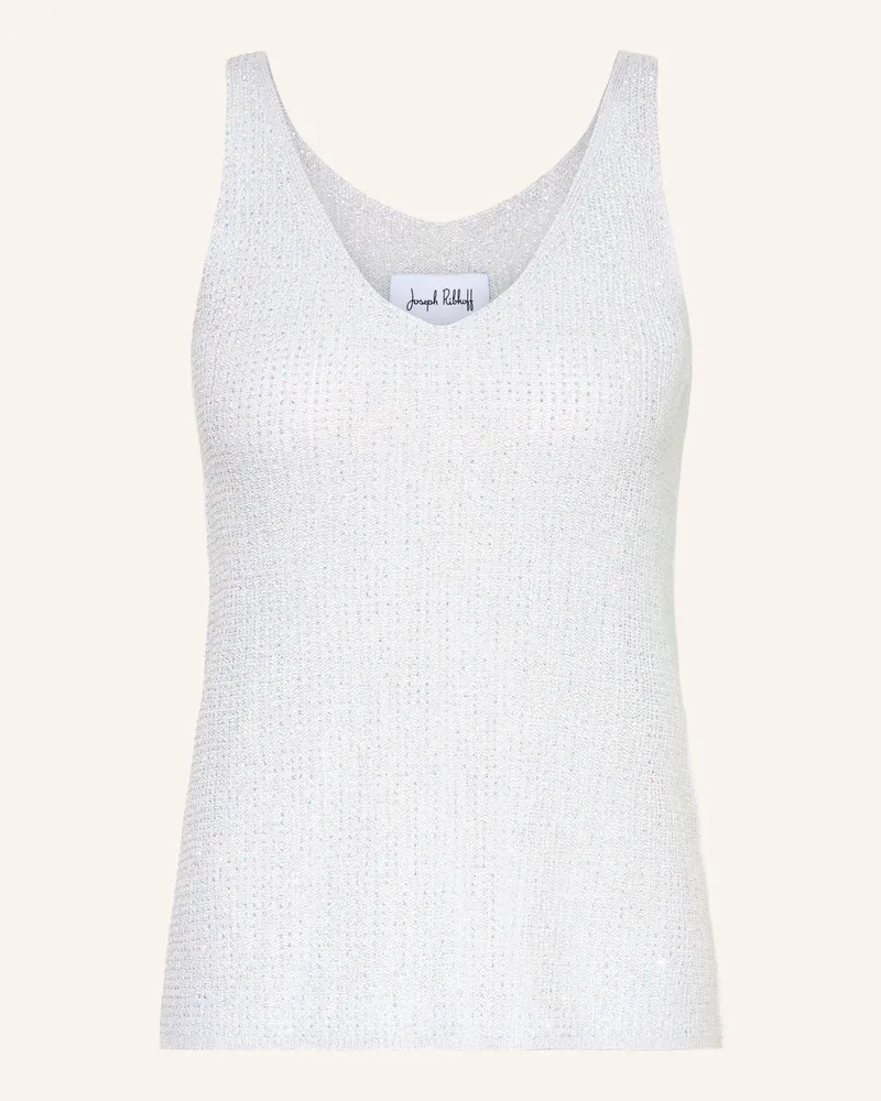 Joseph Ribkoff Stricktop Mit Schmucksteinen weiss Creme