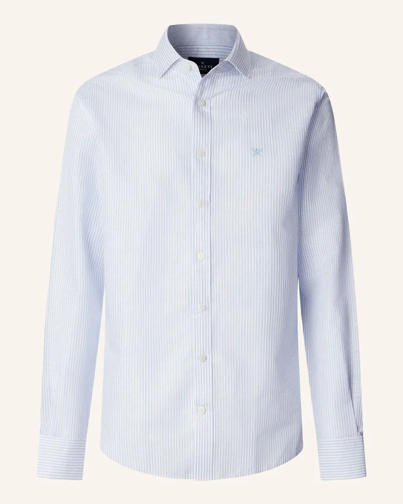 Hackett Freizeithemd Ess Linen Bengal blau Blau