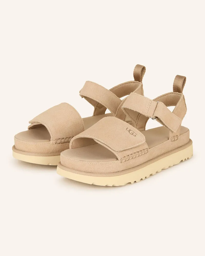 UGG Plateau-Sandalen Goldenstar beige Hellbraun