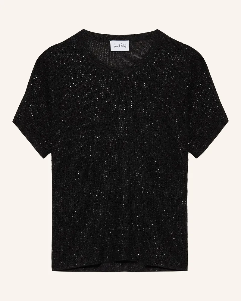 Joseph Ribkoff Strickshirt Mit Glitzergarn Und Schmucksteinen schwarz Schwarz