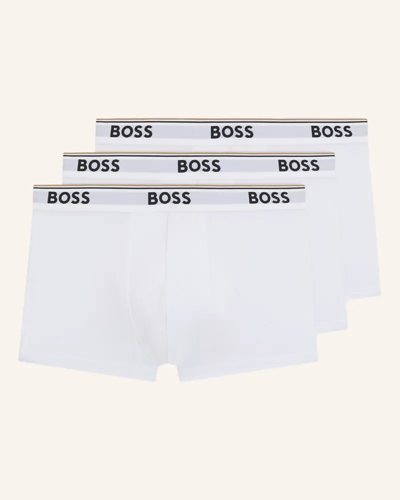 HUGO BOSS Boxershort TRUNK 3P POWER Weiss