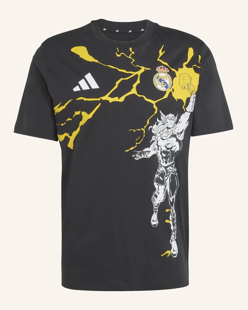 adidas ADIDAS REAL MADRID AVENGERS T-SHIRT Schwarz