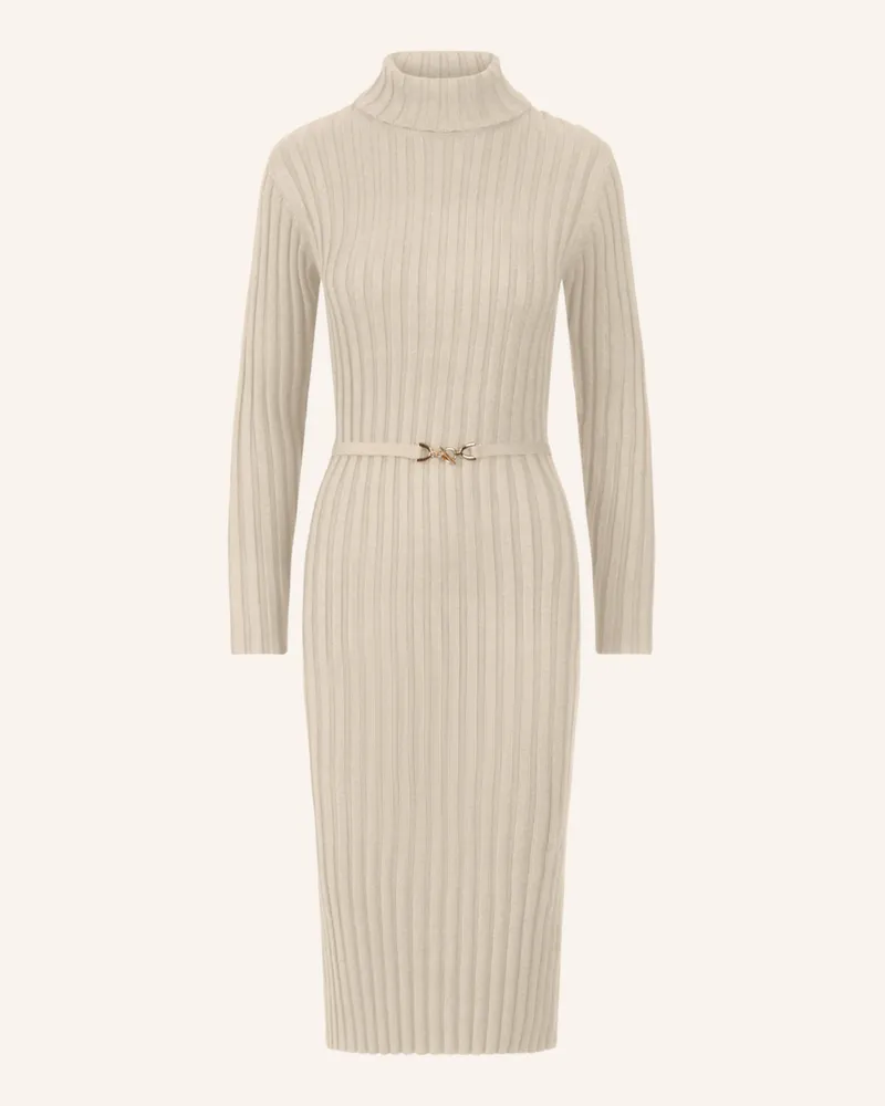 Apart Midistrickkleid Creme