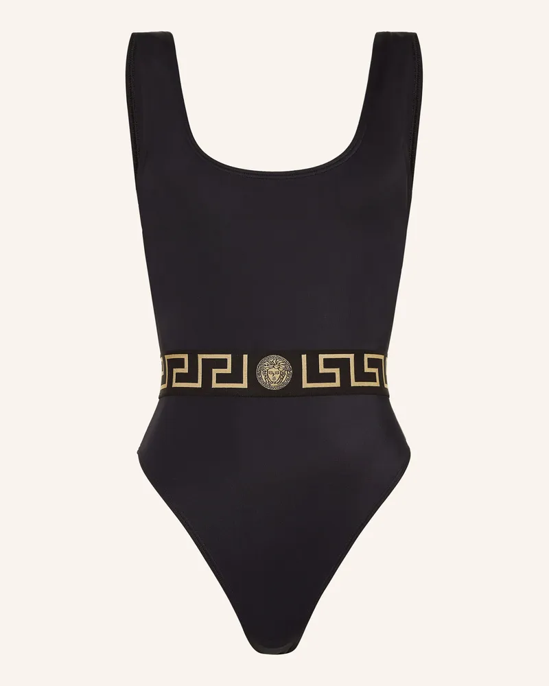 Versace Badeanzug Schwarz