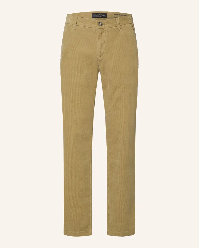 Marc O'Polo Cordhose Mads Jogger Regular Fit gruen Khaki