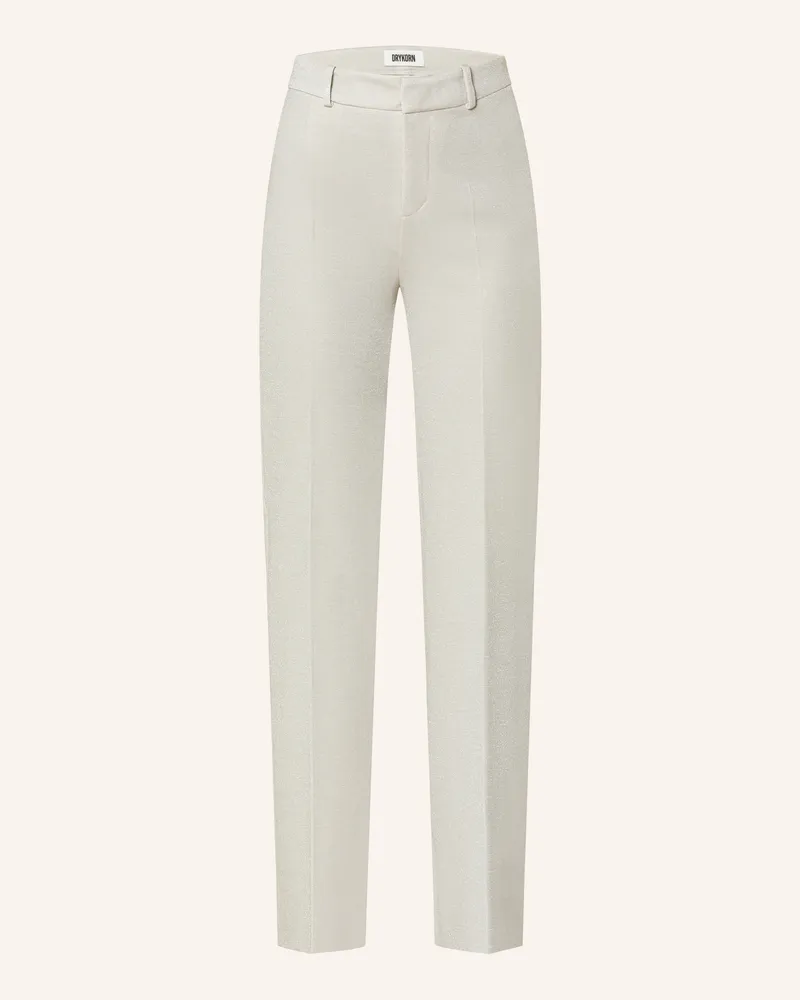 Drykorn Marlenehose BET mit Glitzergarn Ecru