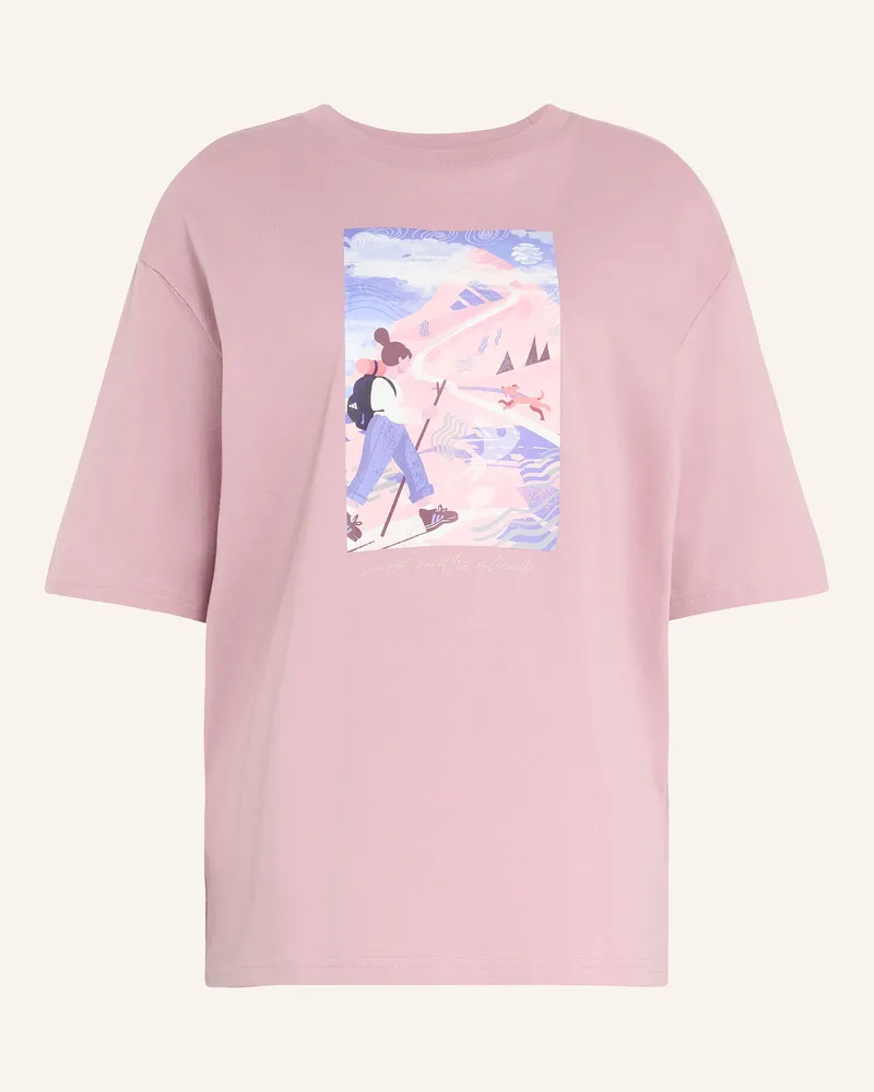 adidas Oversized-Shirt Terrex Secret Paths Ahead Graphic rosa Altrosa