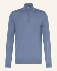 Reiss Troyer BLACKHALL aus Merinowolle Blau