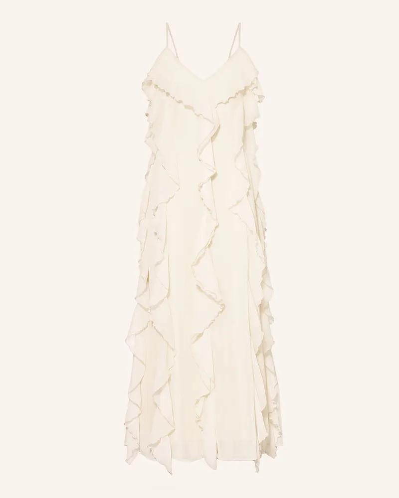 Mrs & HUGS Kleid Mit Volants weiss Weiss