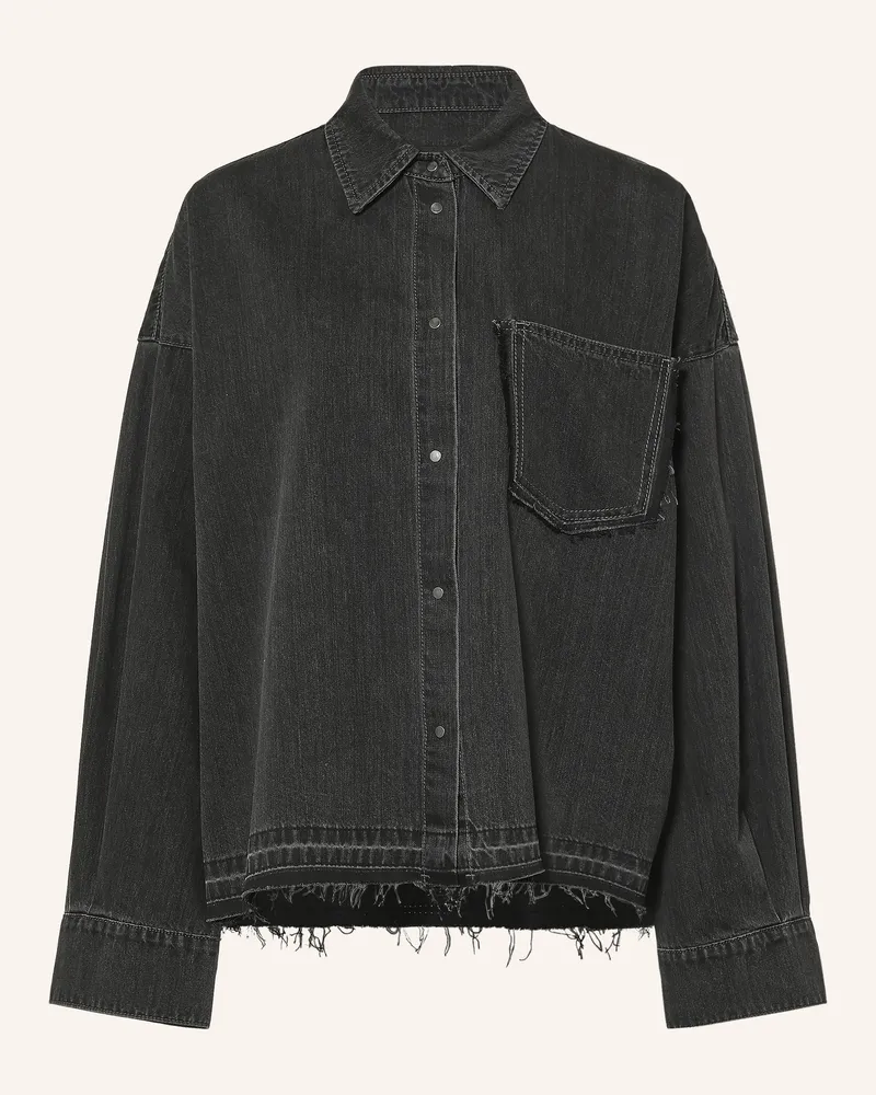 Elias Rumelis Oversized-Jeansbluse Brialy grau Dunkelgrau