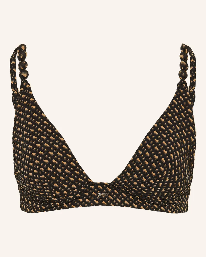HUGO BOSS Triangel-Bikini-Top BOSS PEARL Schwarz