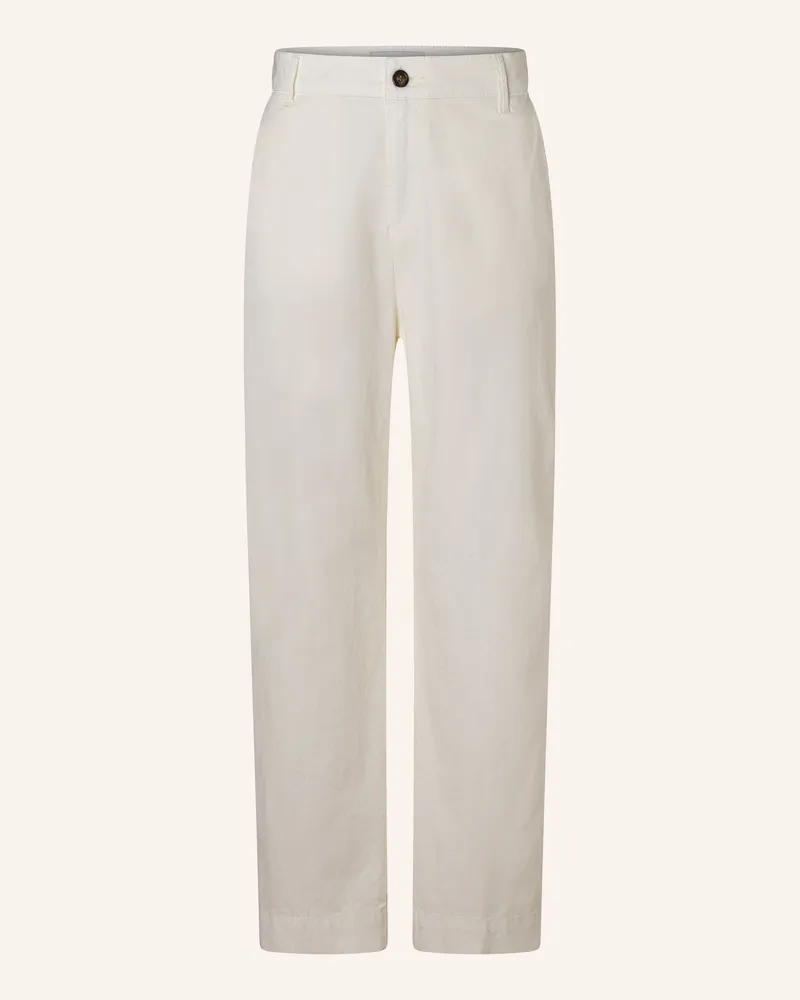 THE.NIM Hose Chino Flat Front weiss Weiss