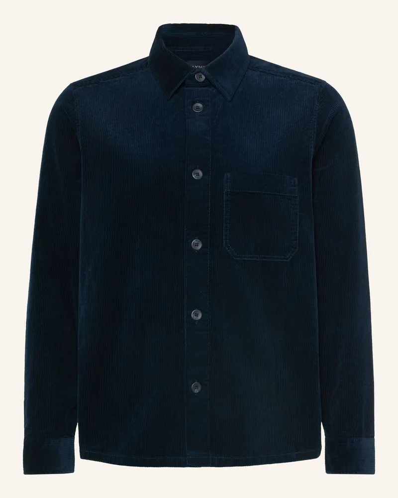 Olymp Cord-Overshirt blau Dunkelblau