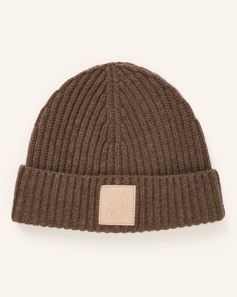 Loewe Cashmere-Mütze beige Braun