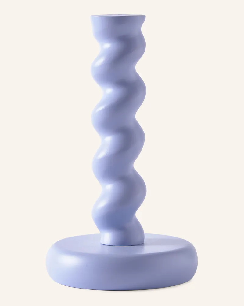POLSPOTTEN Kerzenhalter TWISTER M Hellblau