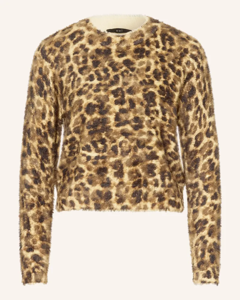 Oui  Pullover braun Camel