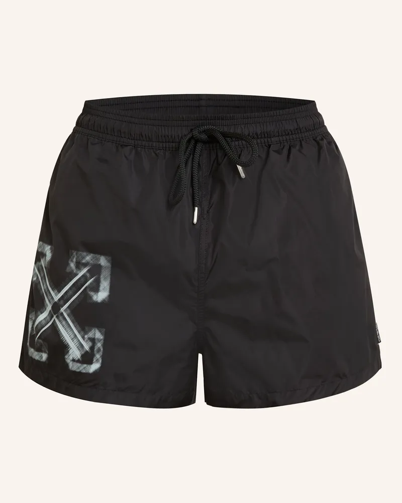 OFF-WHITE Badeshorts Schwarz
