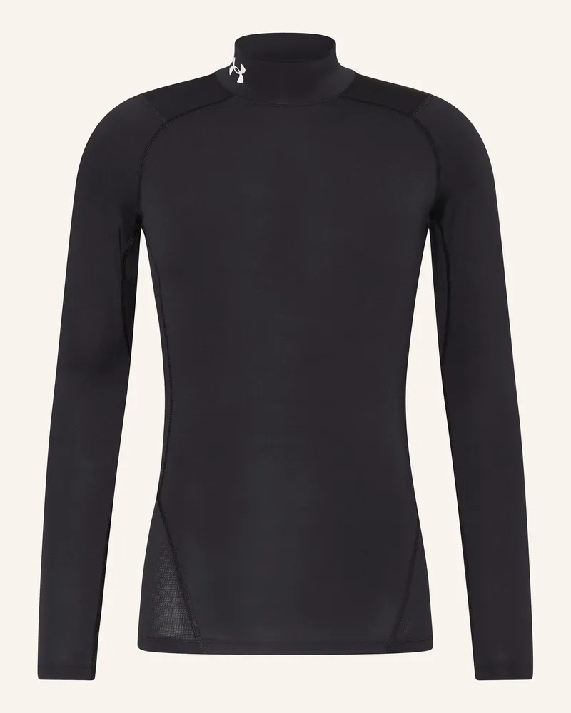Under Armour Longsleeve Heatgear® Mock schwarz Schwarz