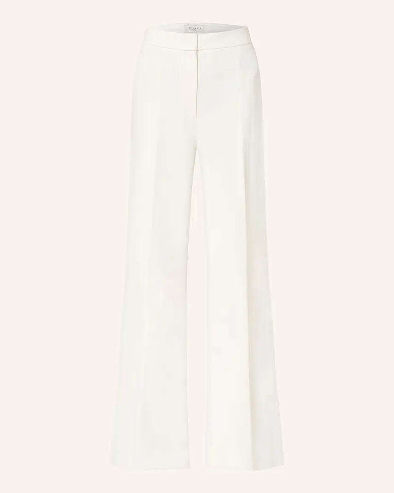 Ted Baker Bootcut-Hose Indriv weiss Ecru