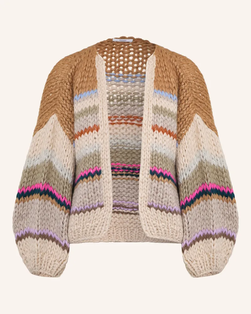 MAIAMI Strickhülle Mit Alpaka beige Camel