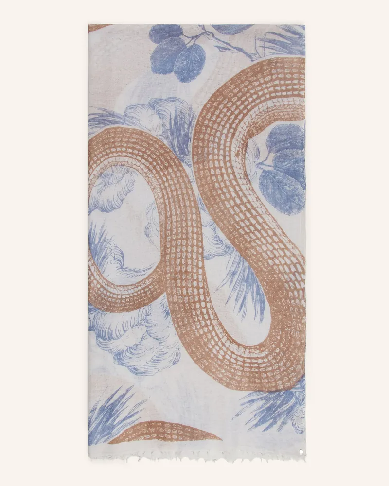 Friendly Hunting Cashmere-Schal Garden Eden blau Hellgrau