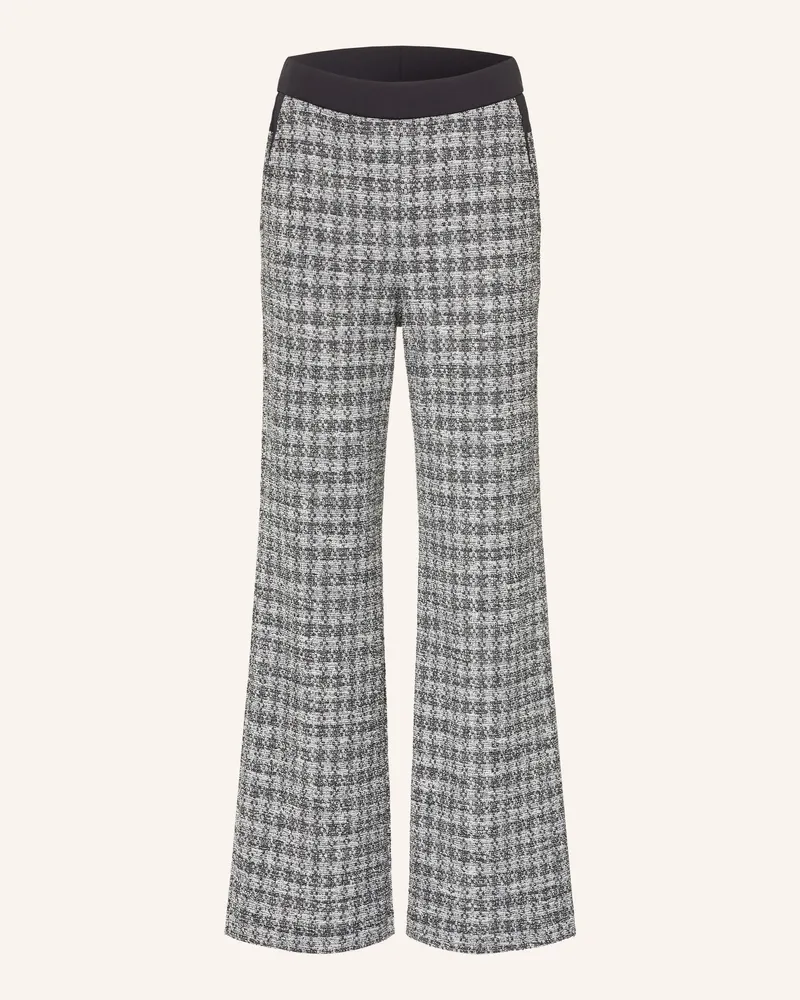 Sportalm Marlenehose Aus Bouclé Mit Glitzergarn schwarz Schwarz