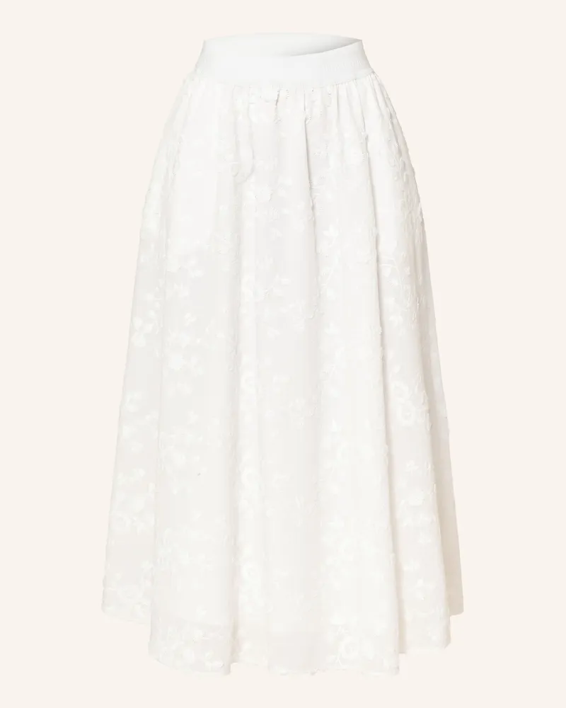 Milano Italy Rock Mit Stickereien weiss Weiss