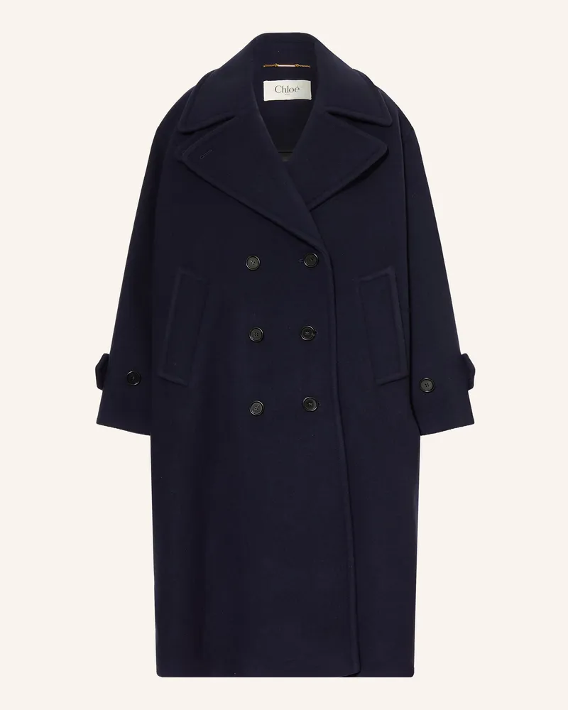 Chloé Cabanmantel blau Dunkelblau