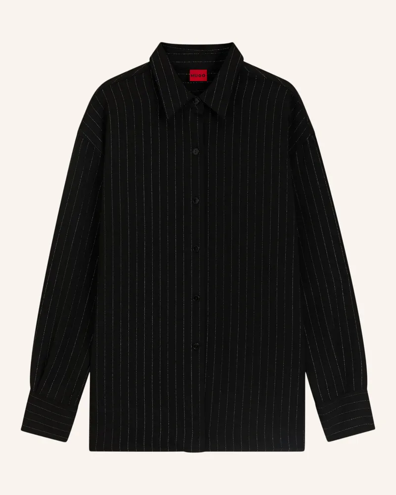 HUGO BOSS Business Bluse ESKIL Oversize Fit Weiss