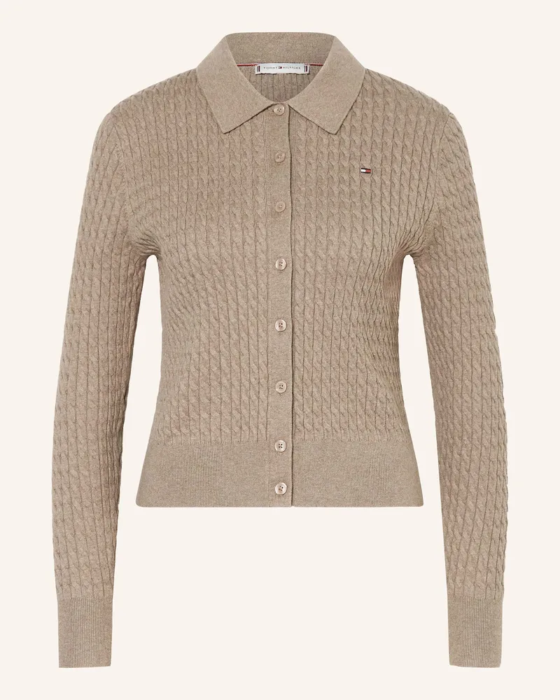 Tommy Hilfiger Strickjacke Taupe