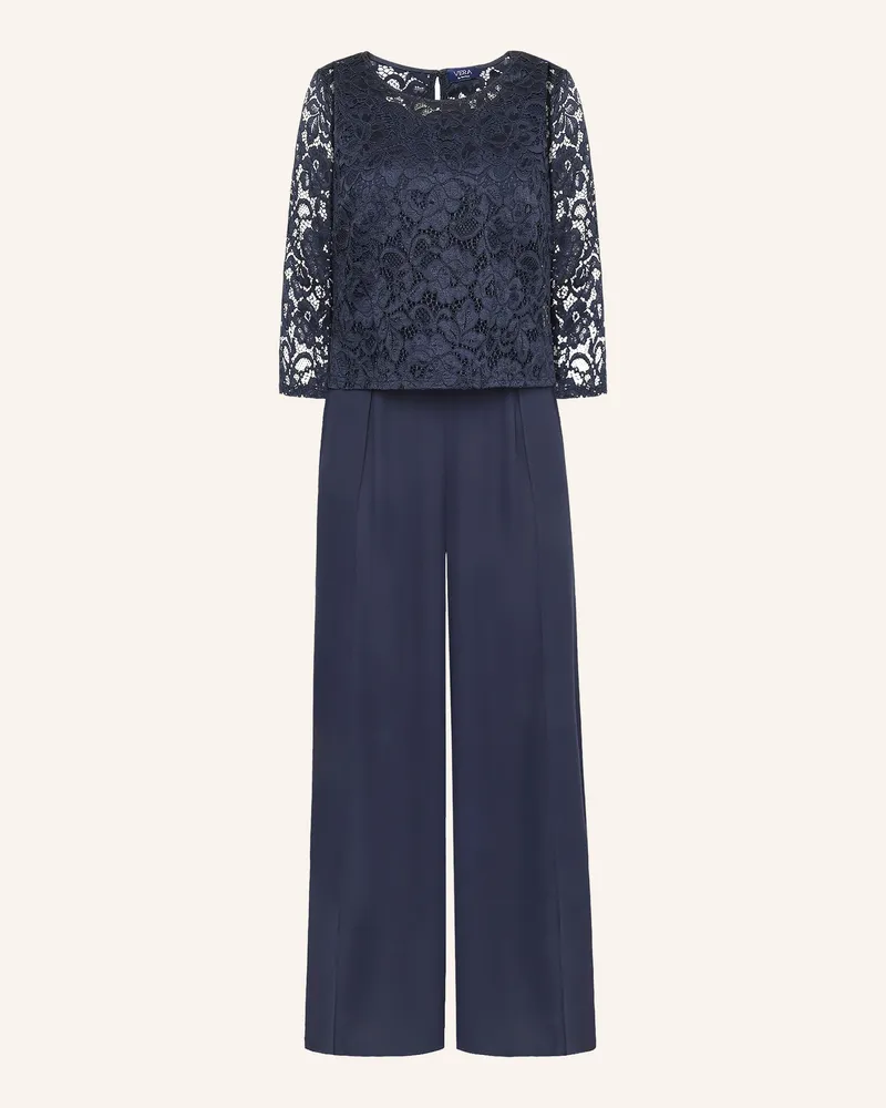 Vera Mont Jumpsuit Mit 3/4-Arm blau Dunkelblau