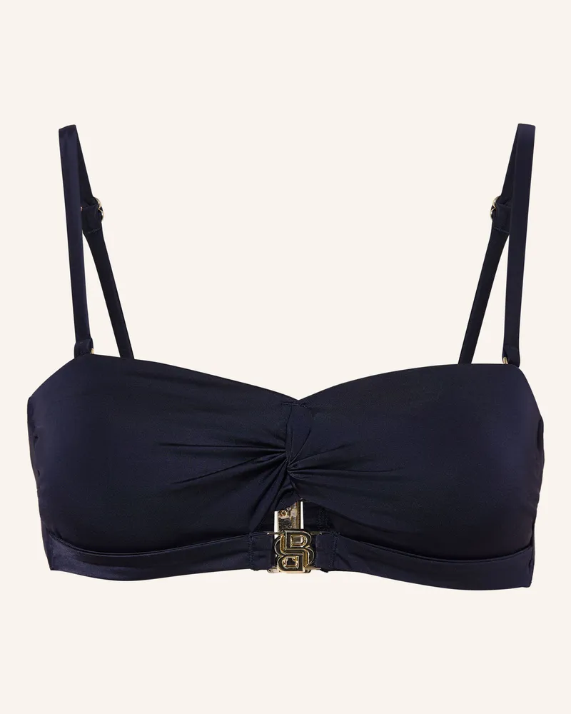 HUGO BOSS Bandeau-Bikini-Top Bandeau blau Dunkelblau