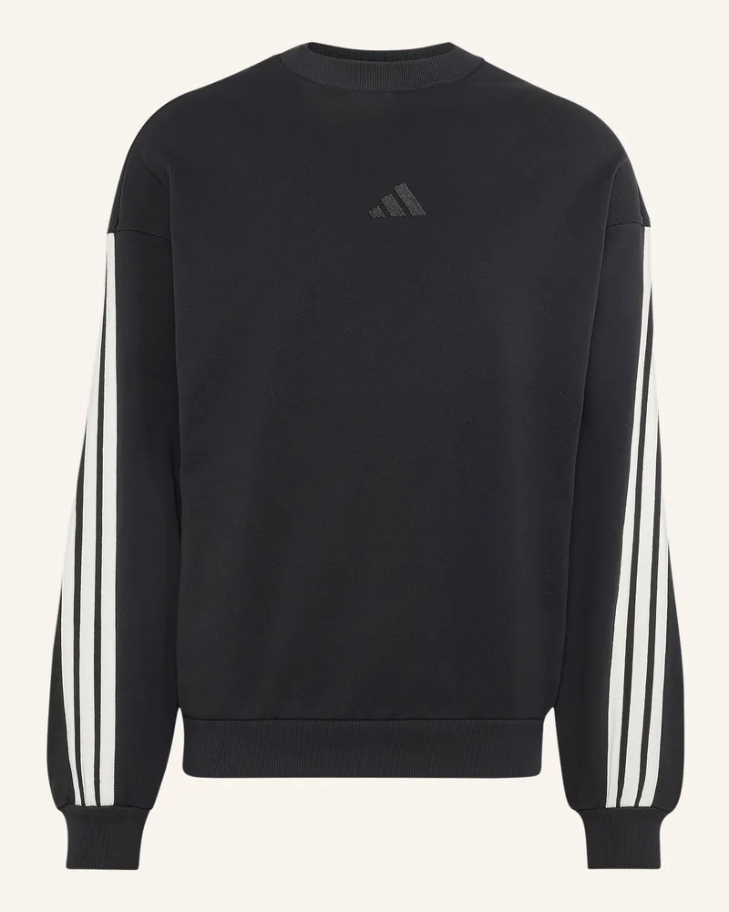 adidas Sweatshirt Essentials 3-Streifen schwarz Schwarz