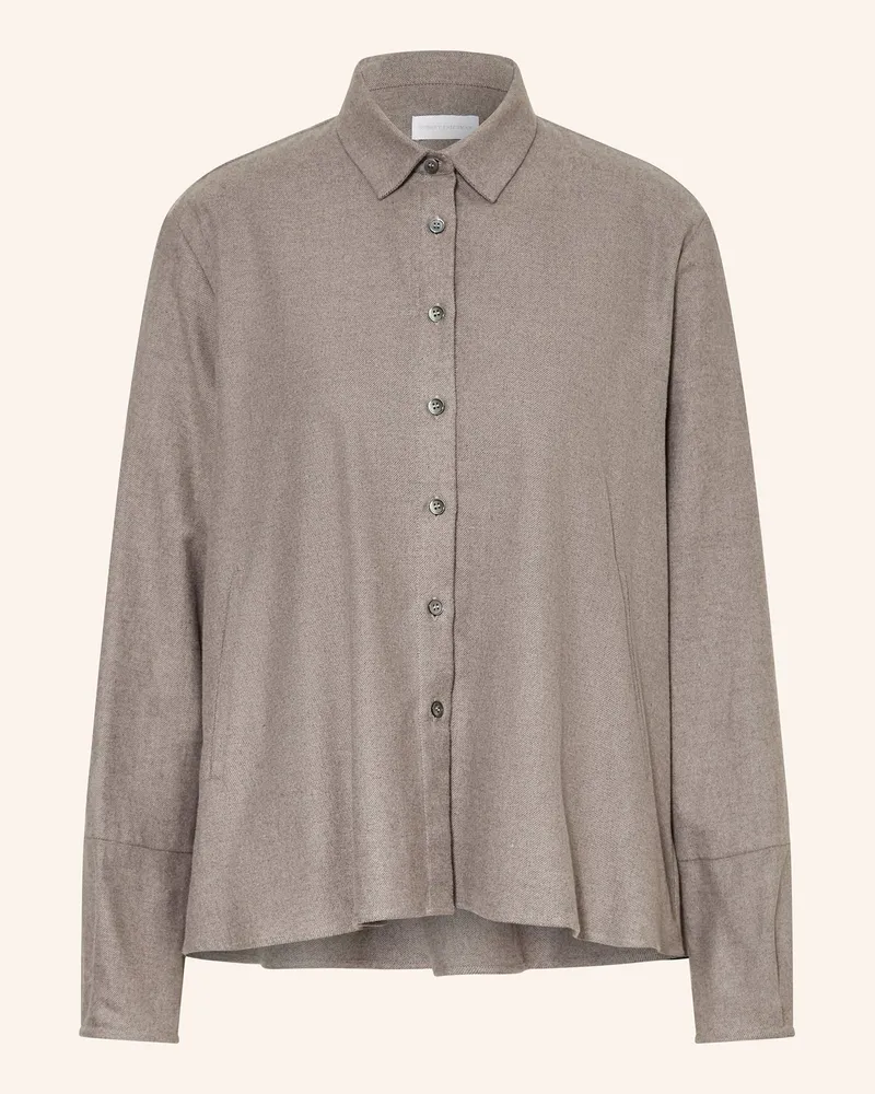 Robert Friedman Hemdbluse aus Flanell Taupe