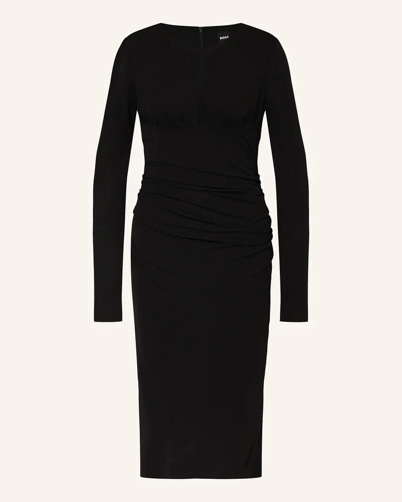 HUGO BOSS Etuikleid EDENI Schwarz