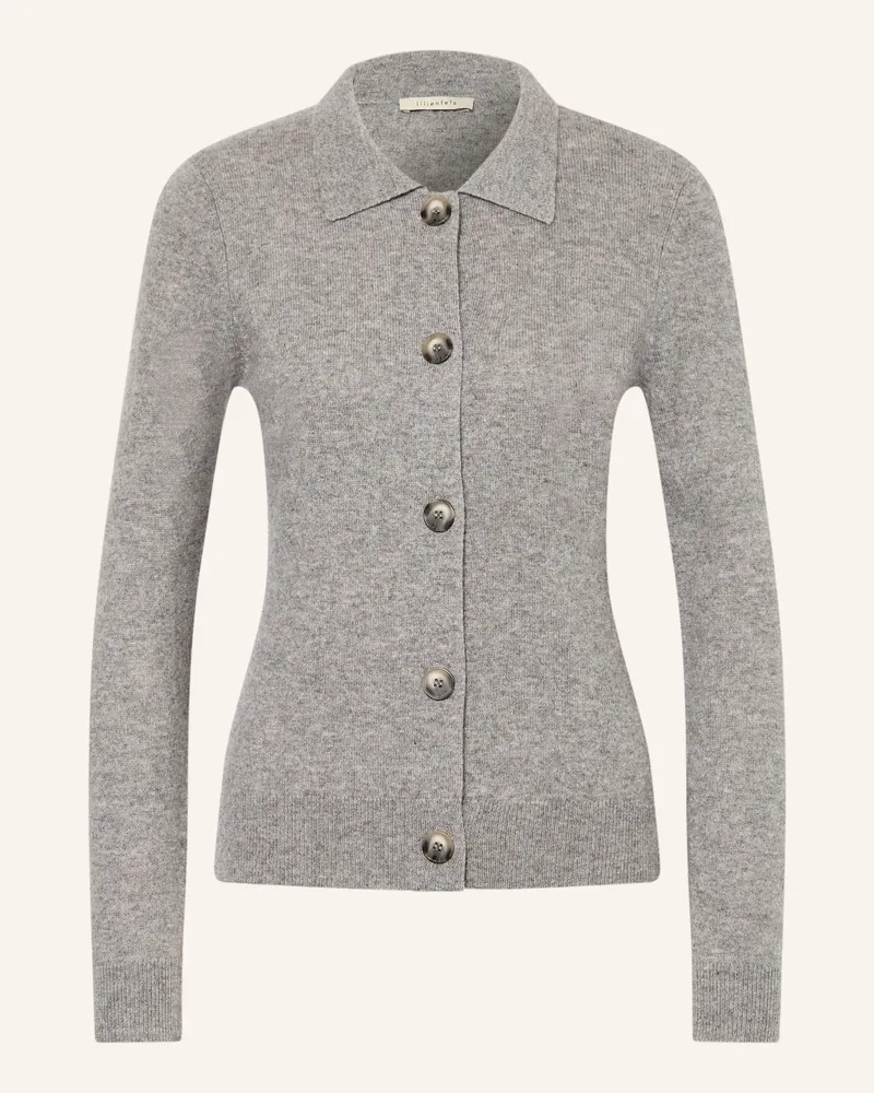 lilienfels Strickjacke Mit Cashmere grau Grau