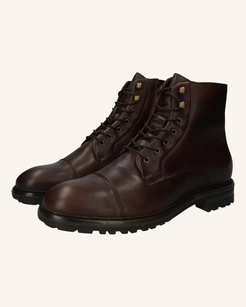 Blackstone Schnürboots Dunkelbraun