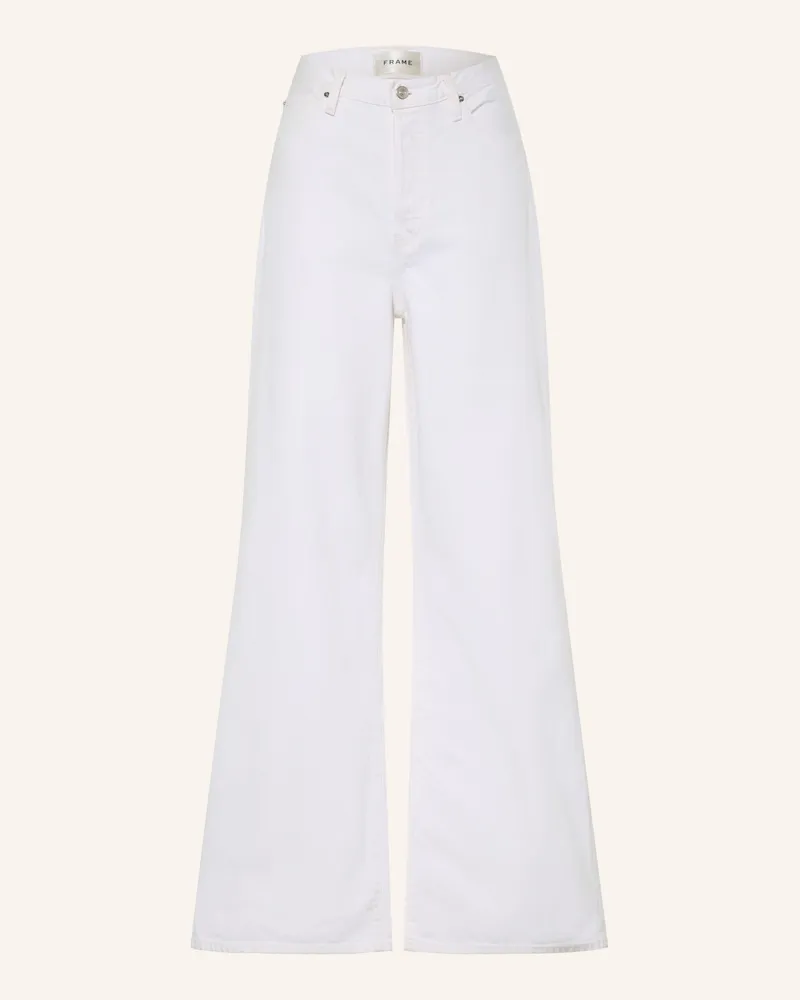 Frame Denim Straight Jeans The Loose weiss Wht