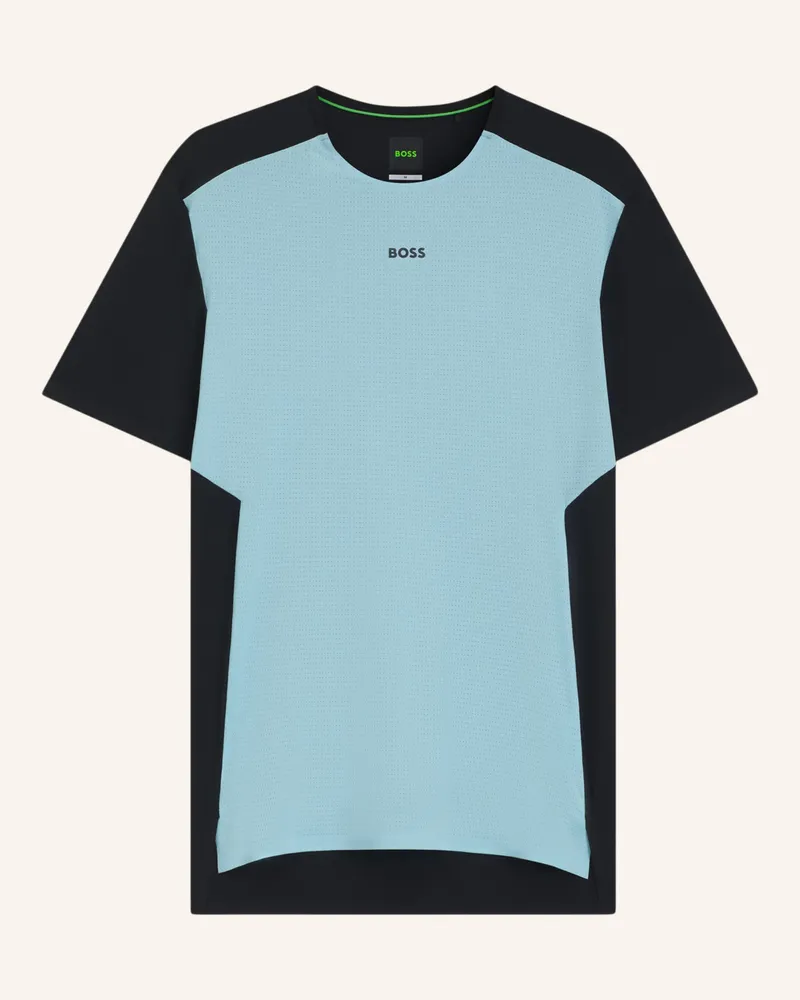 HUGO BOSS T-Shirt TEE ACTIVE SEAS Slim Fit Hellblau