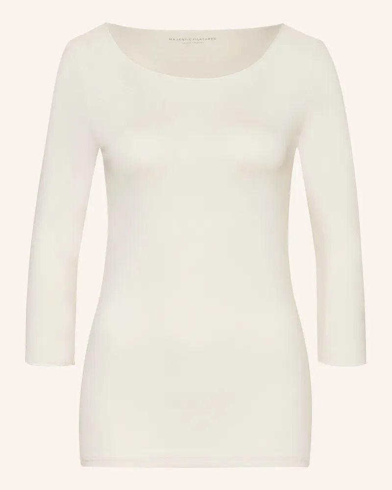 Majestic Shirt Mit 3/4-Arm weiss Weiss