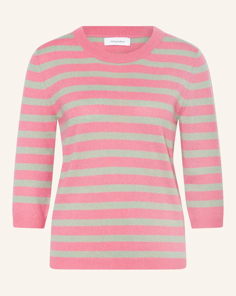 Darling Harbour Cashmere-Pullover mit 3/4-Arm Pink
