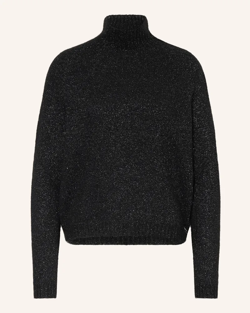 ottod’Ame Pullover mit Glitzergarn Schwarz