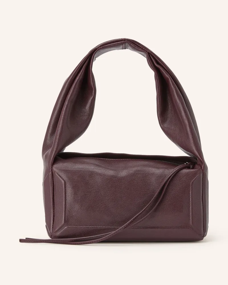 Maison Margiela Handtasche Box Bag East West Small rot Dunkelrot