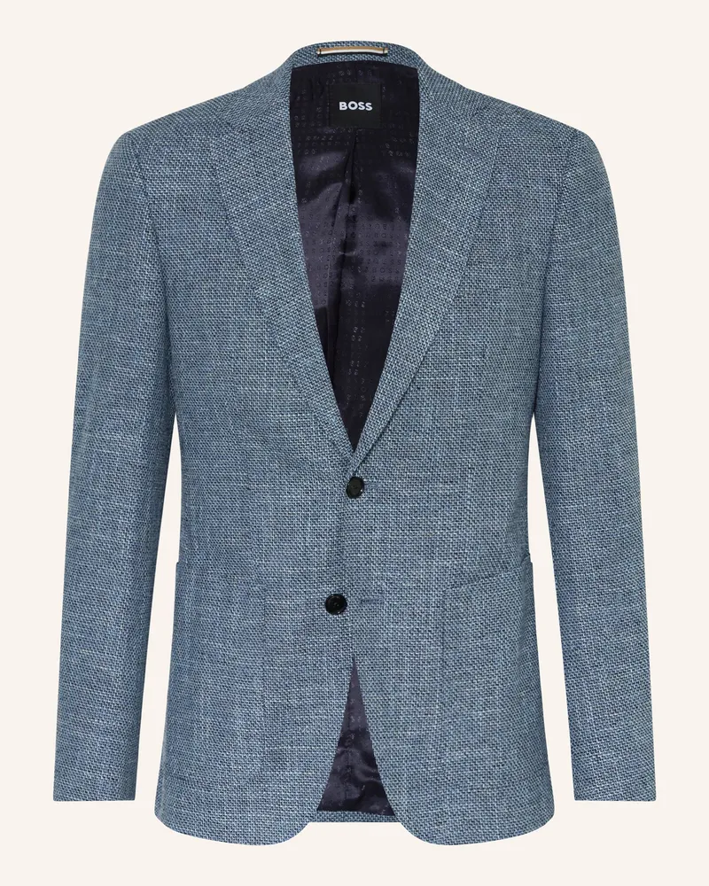 HUGO BOSS Sakko Hutson Regular Fit blau Hellblau