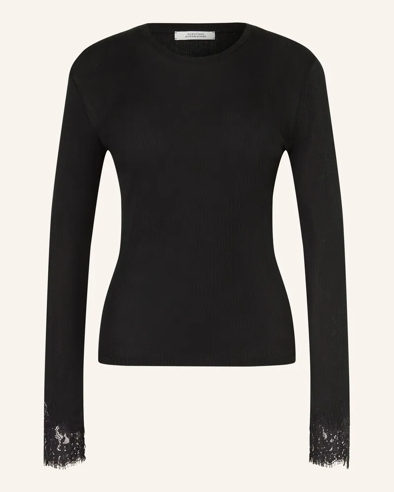 Dorothee Schumacher Longsleeve Mit Spitze schwarz Schwarz